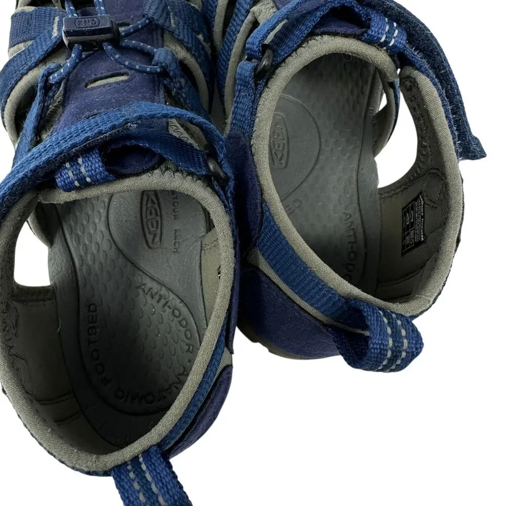 Keen Blue and Grey Strappy Nylon Water Hiking Shoes Unisex Size‎ 3